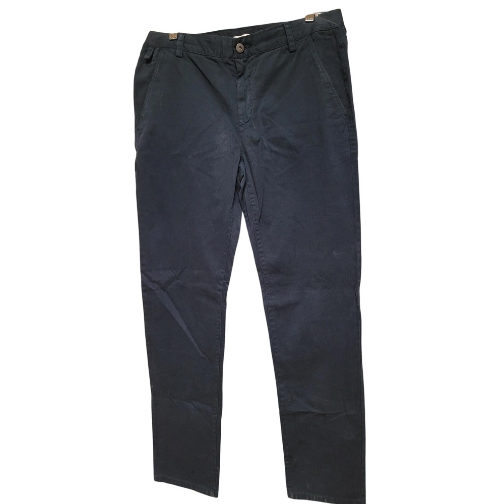 Everlane Mens Navy Blue Chinos Flat Front Size 31X32 Utility Pants 3/66$‎